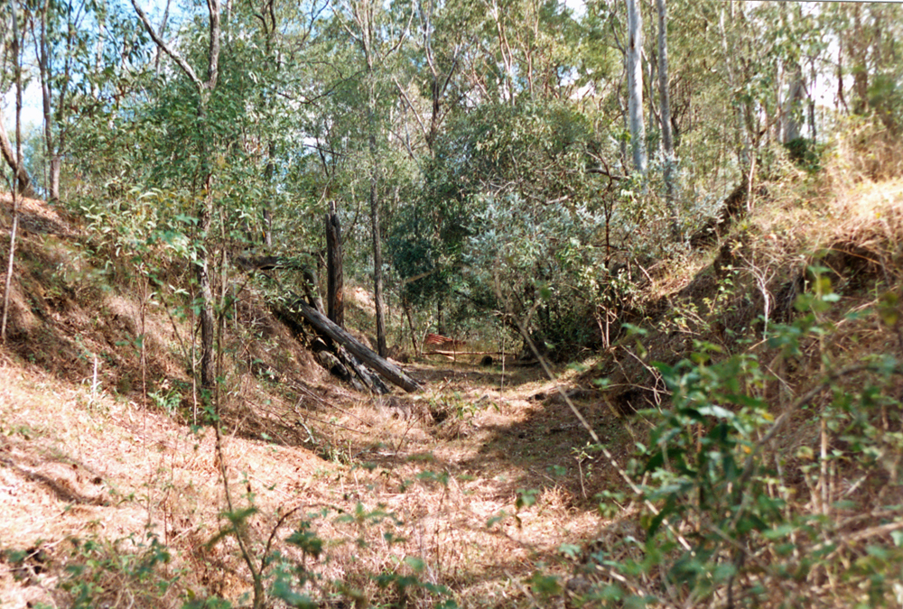Abermain railway cutting, Mt Crosby Road and Church Street, Tivoli, Ipswich, 1991