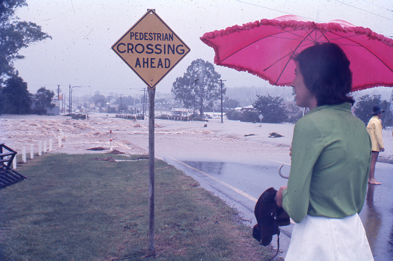 Bundamba Creek Bridge at 12:15pm, Ipswich, 26th January 1974