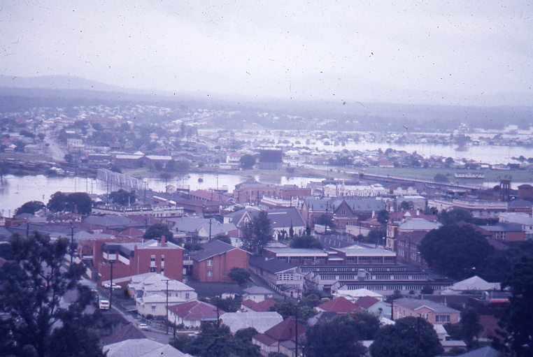 Looking towards North Ipswich from Denmark Hill, Ipswich, Monday morning, 28th January 1974