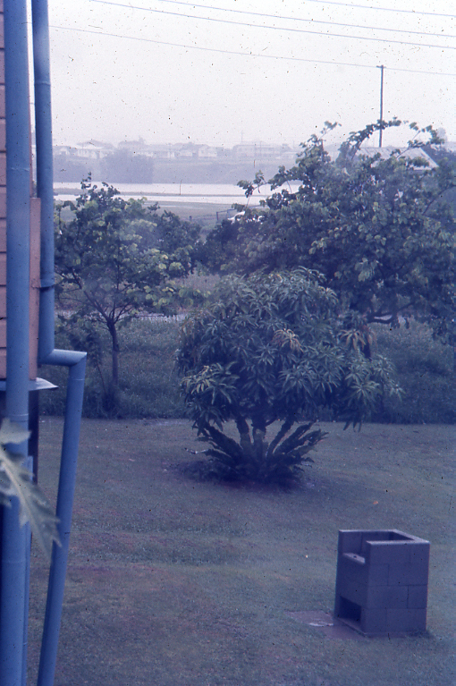 Flood waters at 37 1/2 feet (11.43m), Ipswich, 9:45am, 26th January 1974