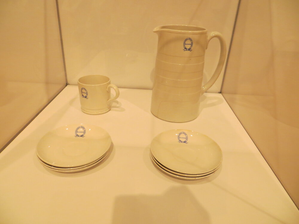 Jug, mug and saucers: Blackstone Congregational Sunday School, c.1910