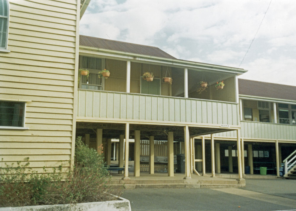 Raceview State School buildings at 96 Wildey Street, Raceview, Ipswich, 1991