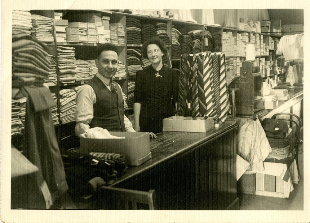 Bernie Lutvey and Maureen Hoare at Lutvey's Store