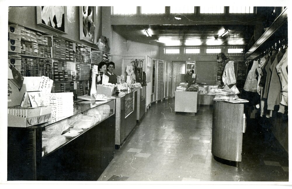 Thirleen and Rose at Lutvey's Store