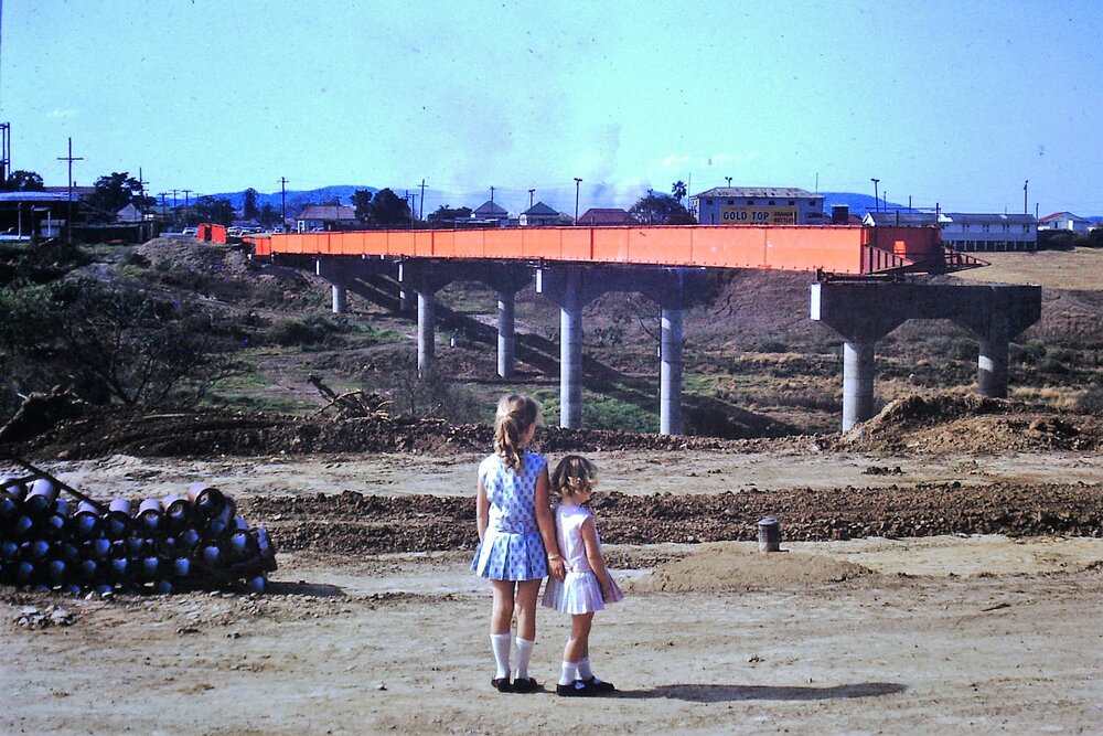 David Trumpy Bridge under construction, early 1960s