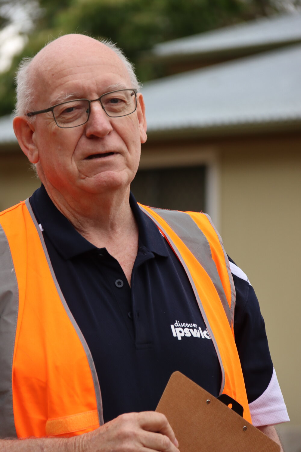Discover Ipswich volunteer introducing visitors to the Queens Park Guided Walking Tour, part of Galvanized: A Festival of Heritage, September 2026  