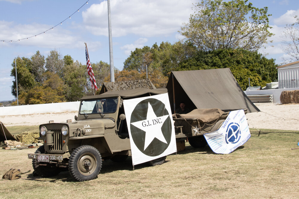 G.I. Inc. encampment at History Alive, at Galvanized, Ipswich Showgrounds, Ipswich, September 2026