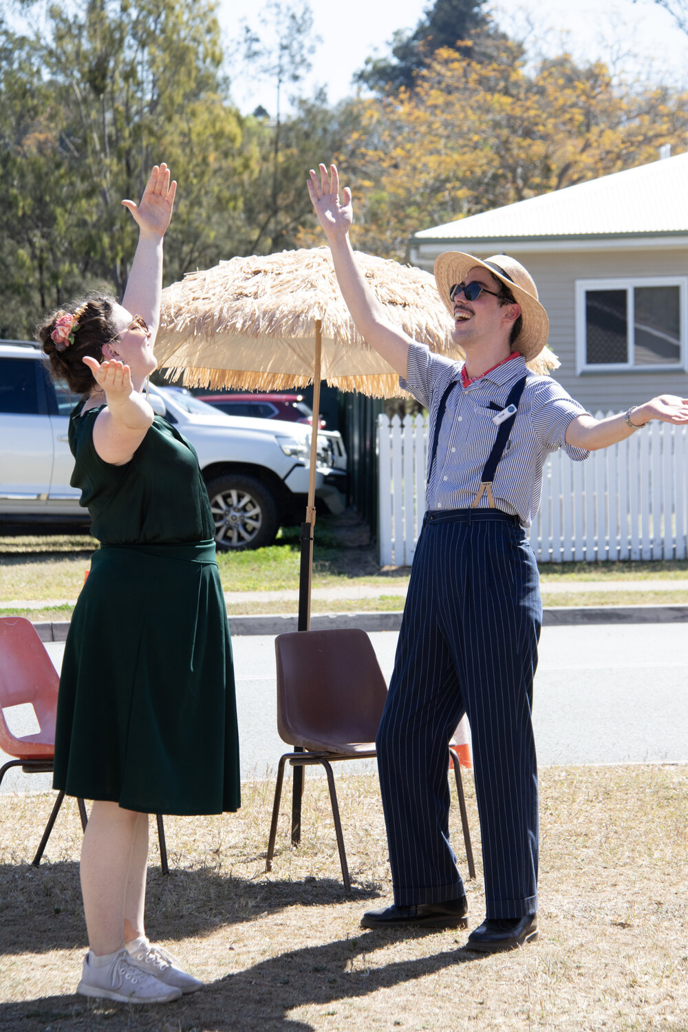 Corner Pocket Swing dancers dancing to the music of the Ipswich City Big Band, at the Marburg Meander, event held as part of Galvanized: A Festival of Heritage, Marburg, Ipswich, September 2026