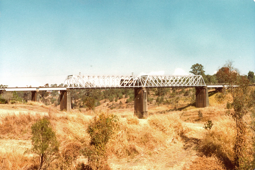 Rail Bridge, Sadliers Crossing, Ipswich, 1982