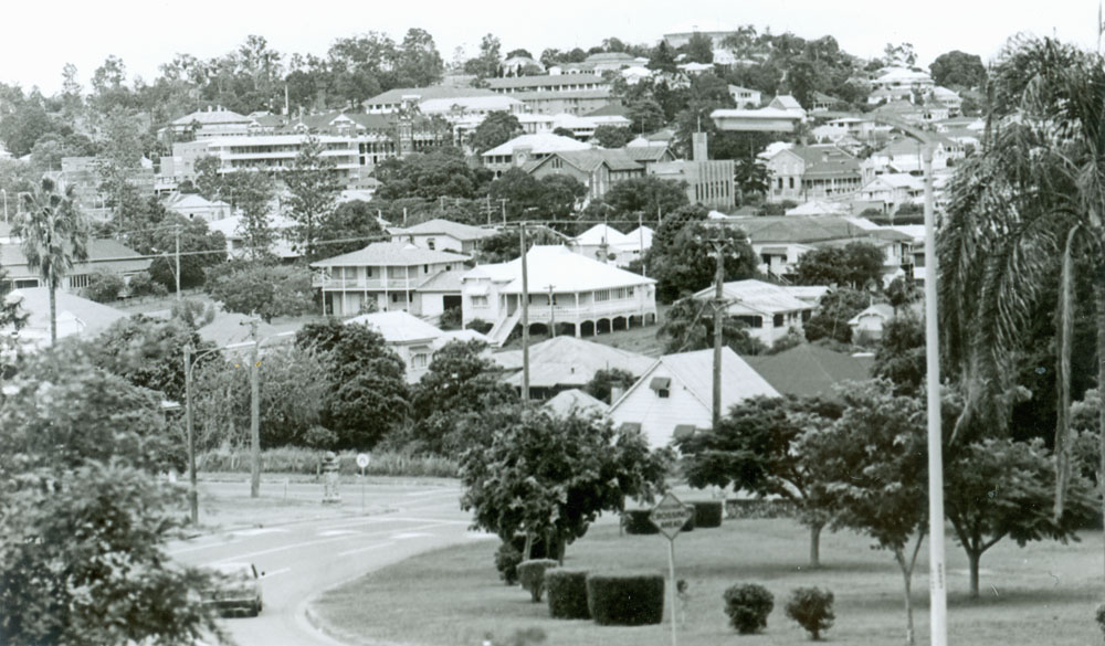 Limestone Street from Queens Park, Ipswich, 1979