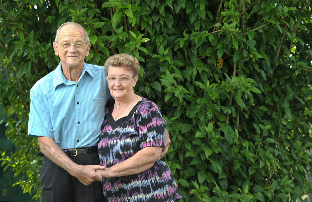 Colin and Margaret Krause are celebrating their 50th wedding anniversary, Ipswich, 14th May 2013