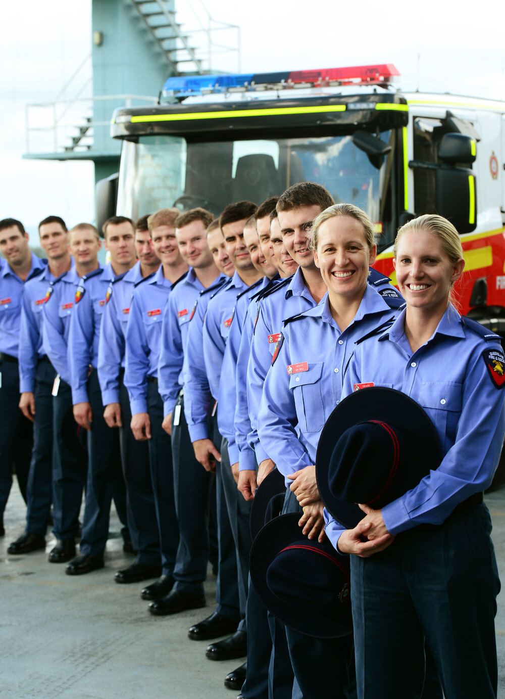 Ipswich welcomes 16 new firefighters to the region including two new female recruits Lisa Nayler and Kim Small, Ipswich, 6 May 2013