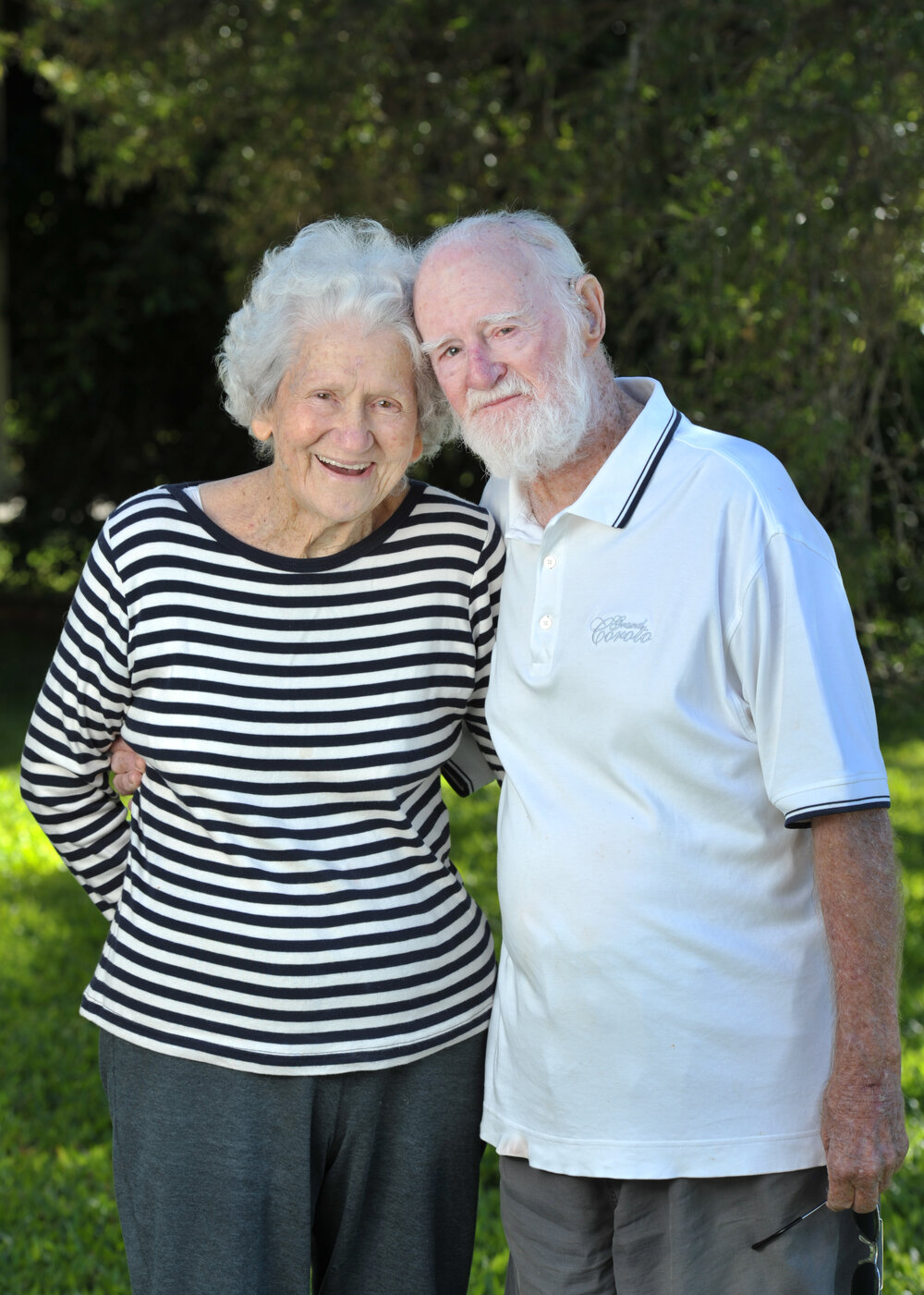 Charles 'Digger' Murphy with his wife Joyce, Ipswich, 8 May 2013