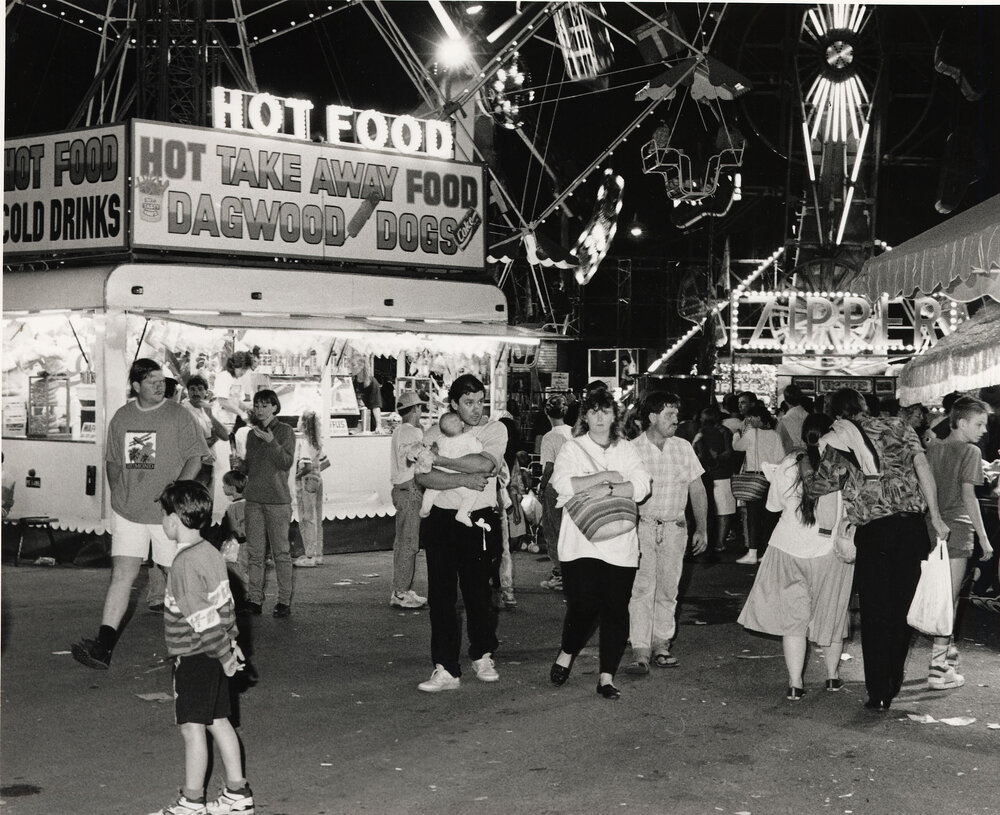 Sideshow Alley at Ipswich Show in 1994