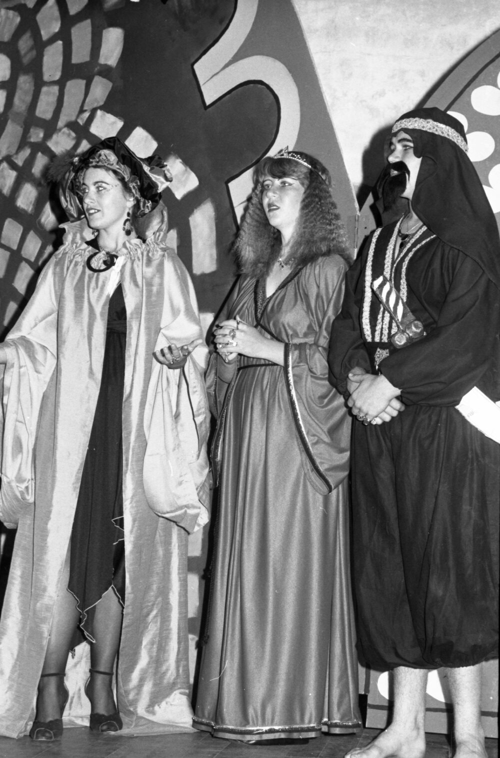 Dress rehearsal of an unidentified stage production, Ipswich, August 1981