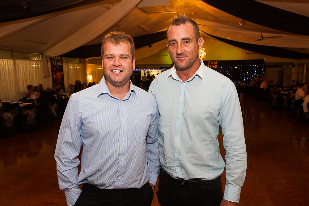 Julian Cruickshank and Damien Winrow at the 2013 Ipswich Show Ball on Saturday night, Ipswich, 13 May 2013