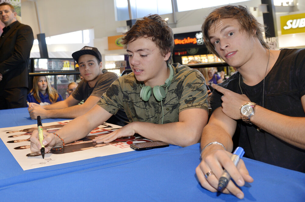 Julian De Vizio, Jayden Sierra and Trent Bell from The Collective, Ipswich, 17 May 2013