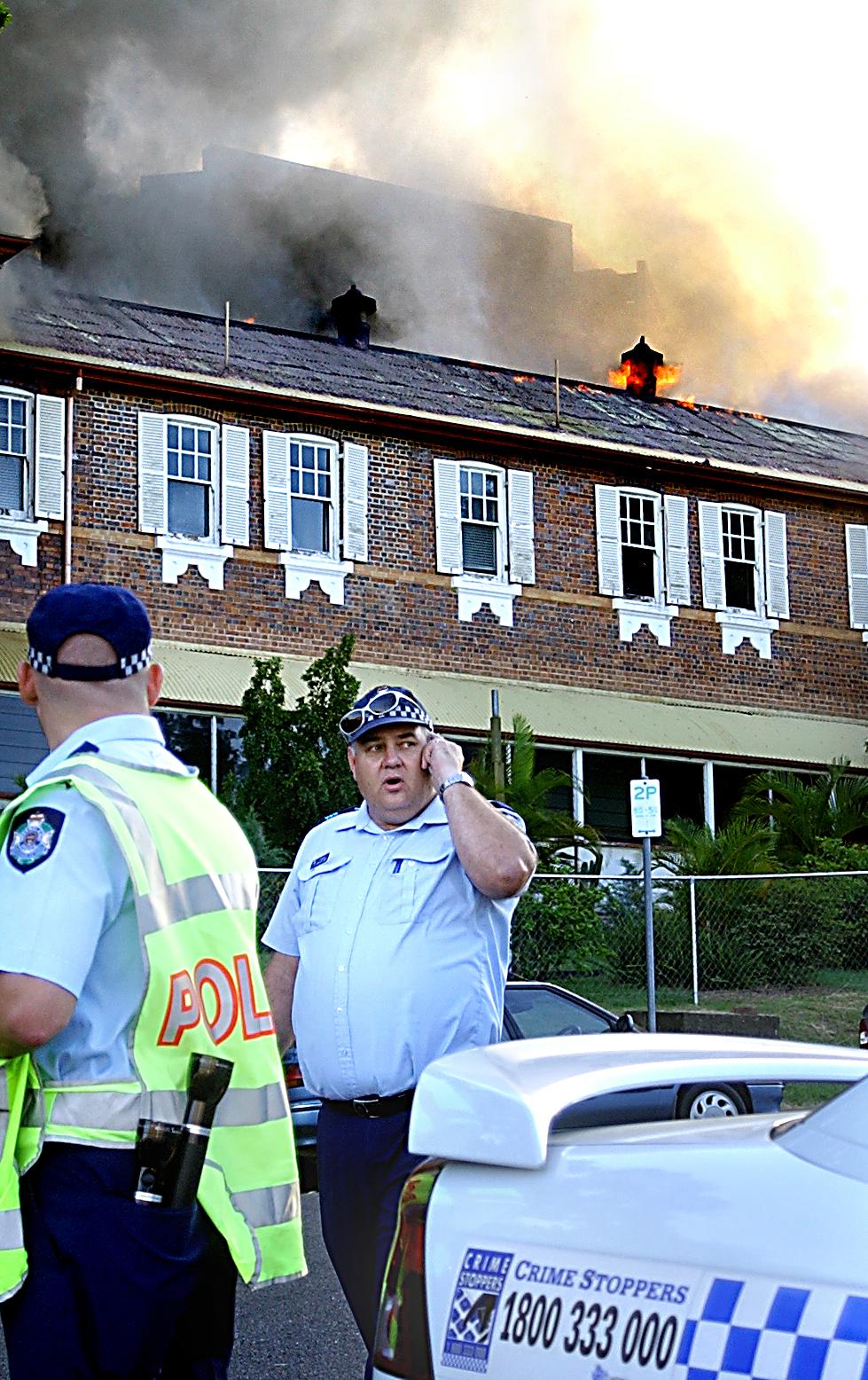 Fire at the Jubilee Building, Ipswich General Hospital, Ipswich, 6 February 2005 