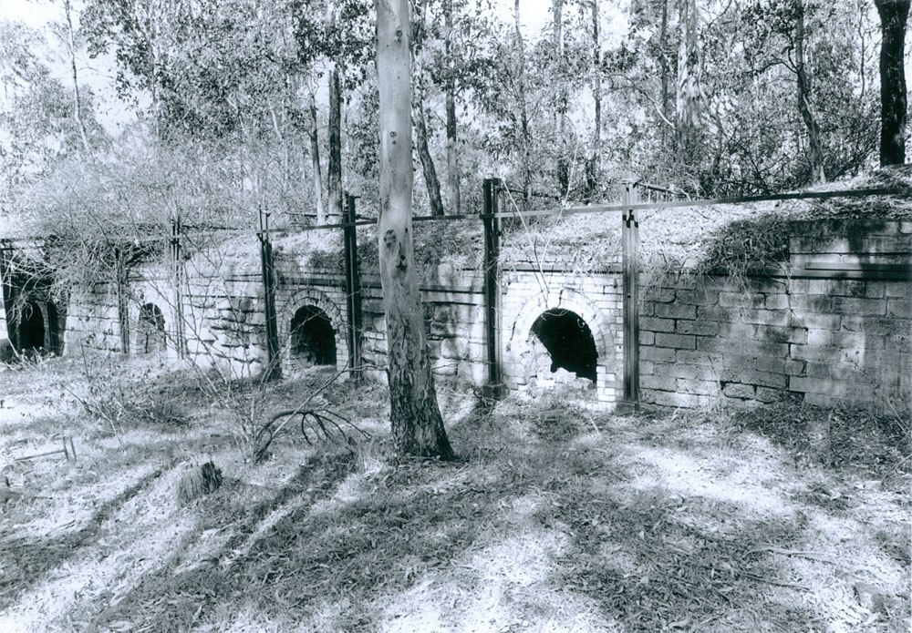 Disused coke ovens at Haighmoor Colliery, Tivoli, Ipswich, 1991