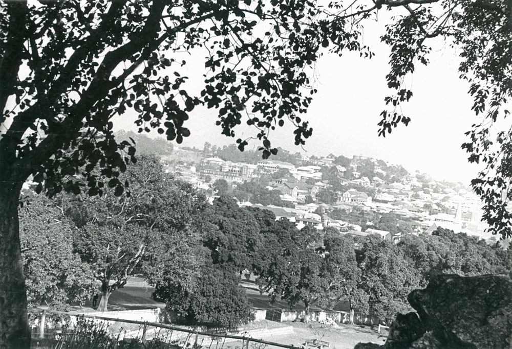 Panoramic view of Ipswich from Queens Park towards Denmark Hill, Ipswich, 1940s
