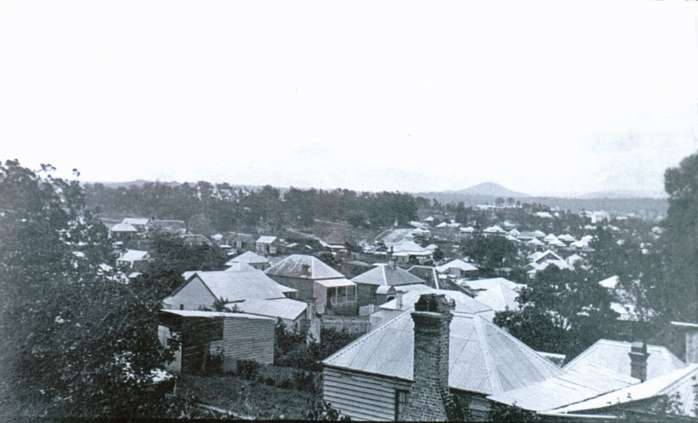 View from Bowerbank, on Ellenborough Street, towards Murphy Street, Ipswich, 1920s