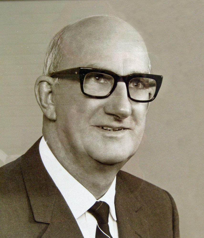 Portrait of Herbert Henry Phillips, General Secretary, Queensland Farmers' Co-operative Association Ltd., Ipswich, 1970