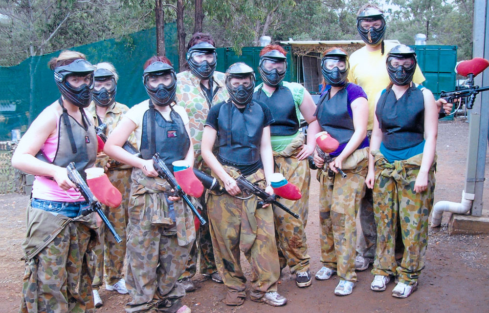 Group of people playing 'Skirmish' at Blacksoil, Ipswich, 2008