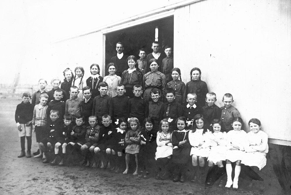 Students at Purga State School, Purga, Ipswich, 1913-1914