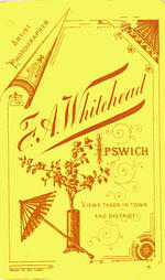 Trademark of F. A. Whitehead, photographer, Ipswich, after 1888