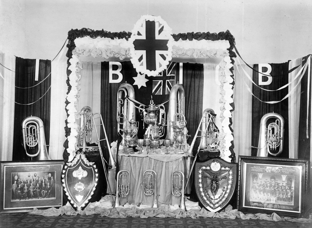 Ipswich City Vice-Regal Band trophies won between 1911 and 1916