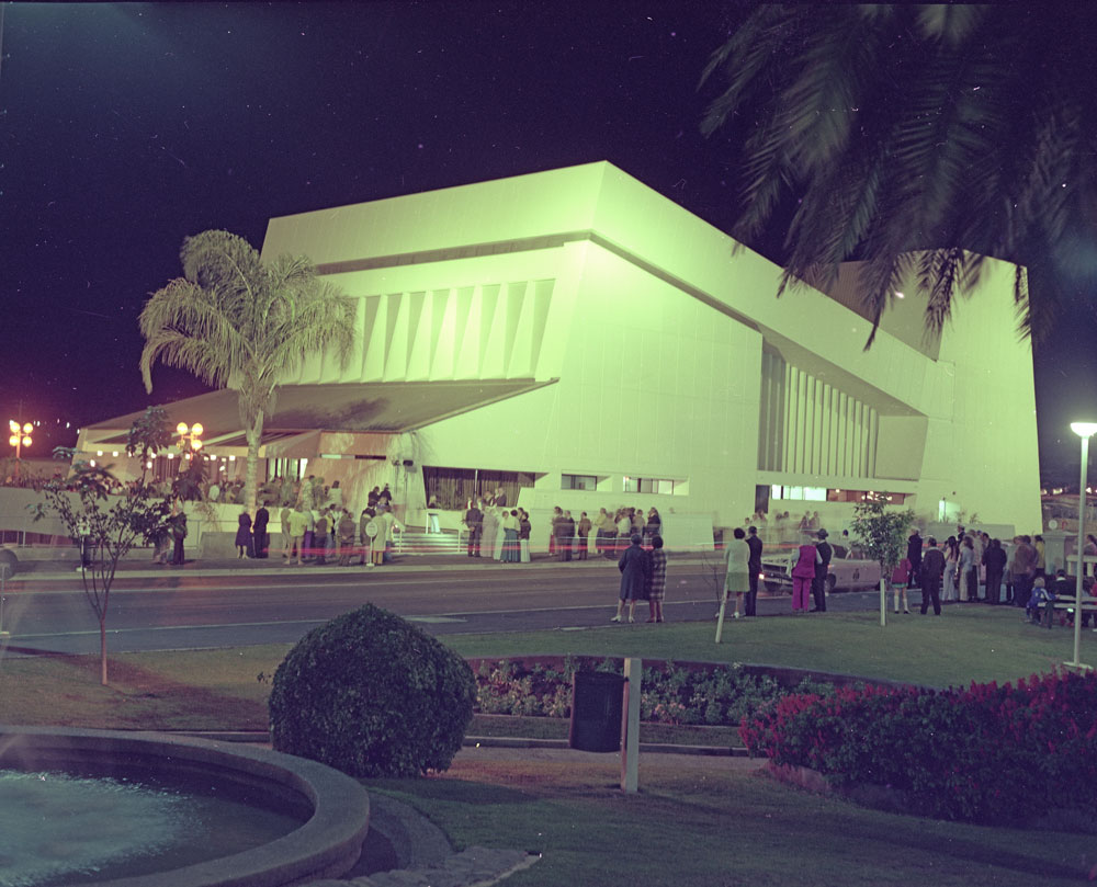 Opening night of the Ipswich Civic Centre, Nicholas Street, Ipswich, 1975