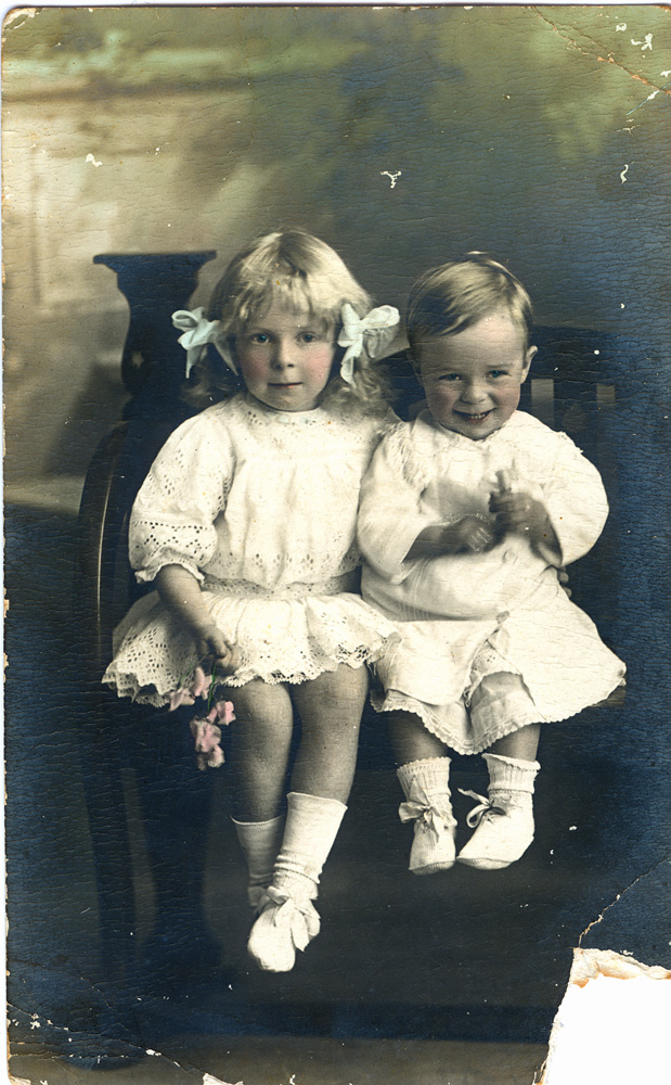 Formal portrait of Pansy and John Handel, c.1916