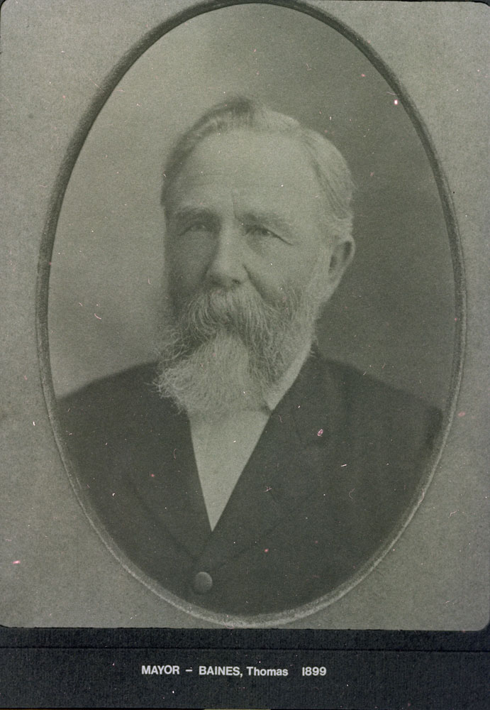 Thomas Baines, Mayor, 1899, Ipswich, n.d.