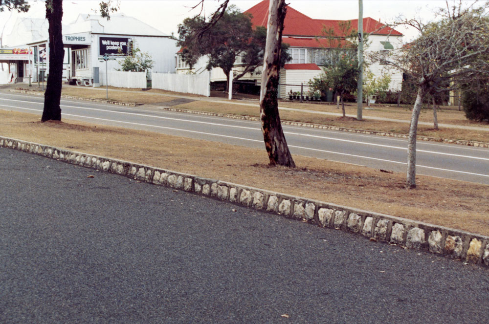 Pine Mountain Road median strip from No 42, North Ipswich, 1991