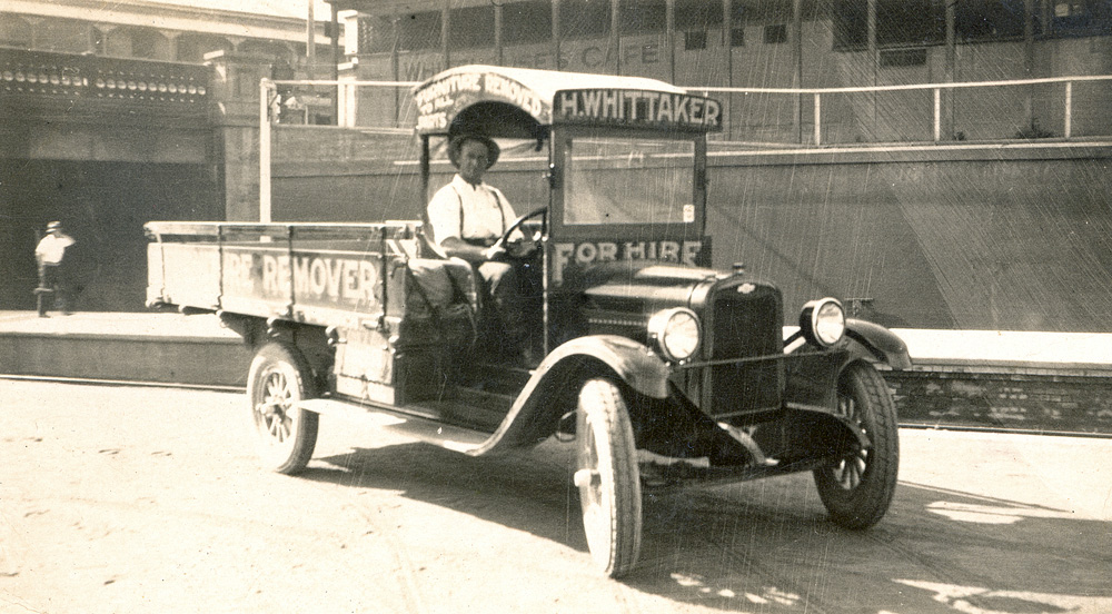 H. Whittaker truck for hire, Ipswich, in the 1920s