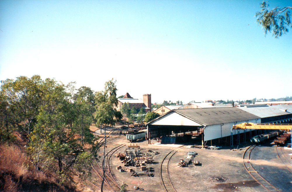 Ipswich Railway Workshops, general view, North Street, North Ipswich, 1991