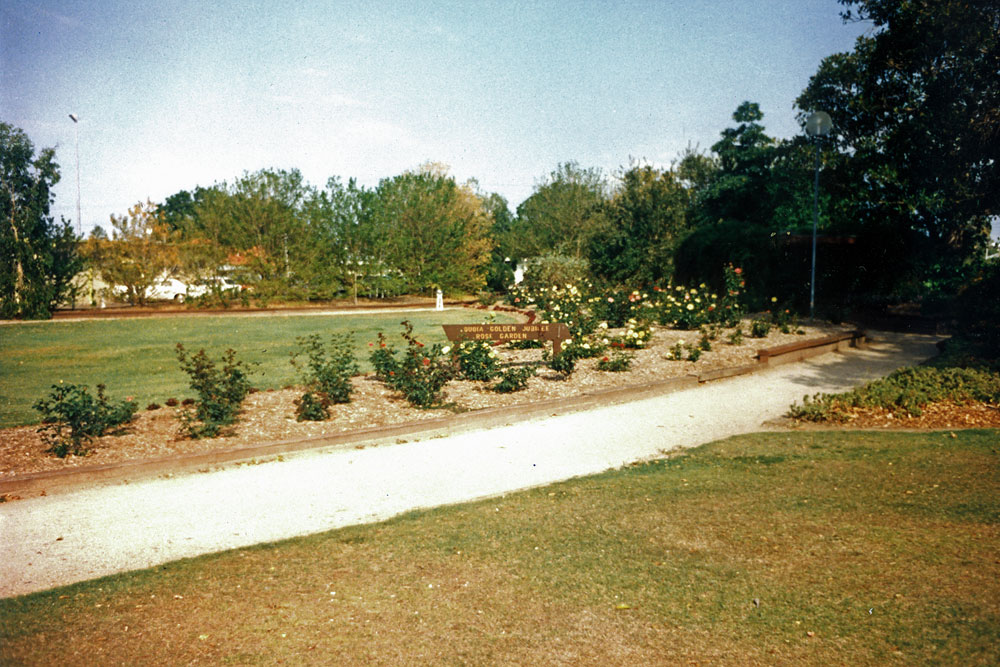 QUOTA Jubilee Rose Garden in Brown's Park, North Ipswich, 1991