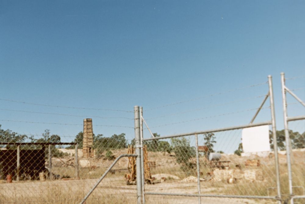 Remains of pottery works at Joseph Street, Dinmore, Ipswich, 1991