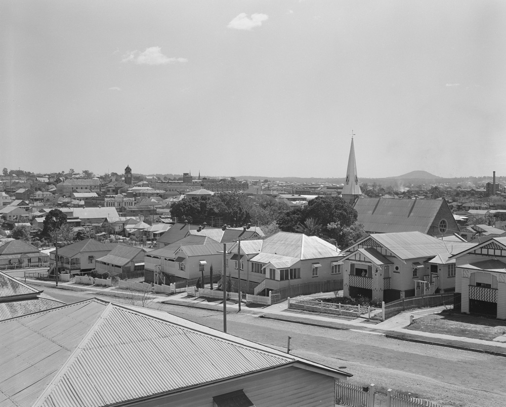 Panoramic view of Ipswich from South Street, Ipswich, 1958