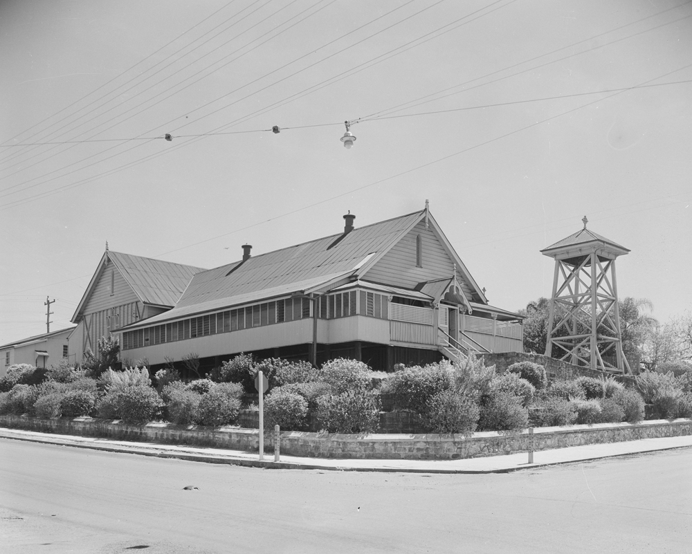 St Pauls Anglican Church Hall, corner Limestone and Nicholas Street, Ipswich, 1958