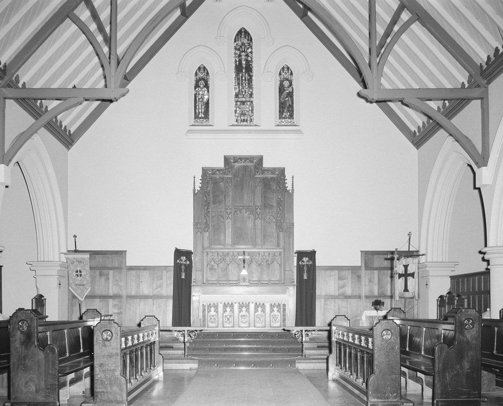 St Pauls Anglican Church Altar, Brisbane Street, Ipswich, 1958