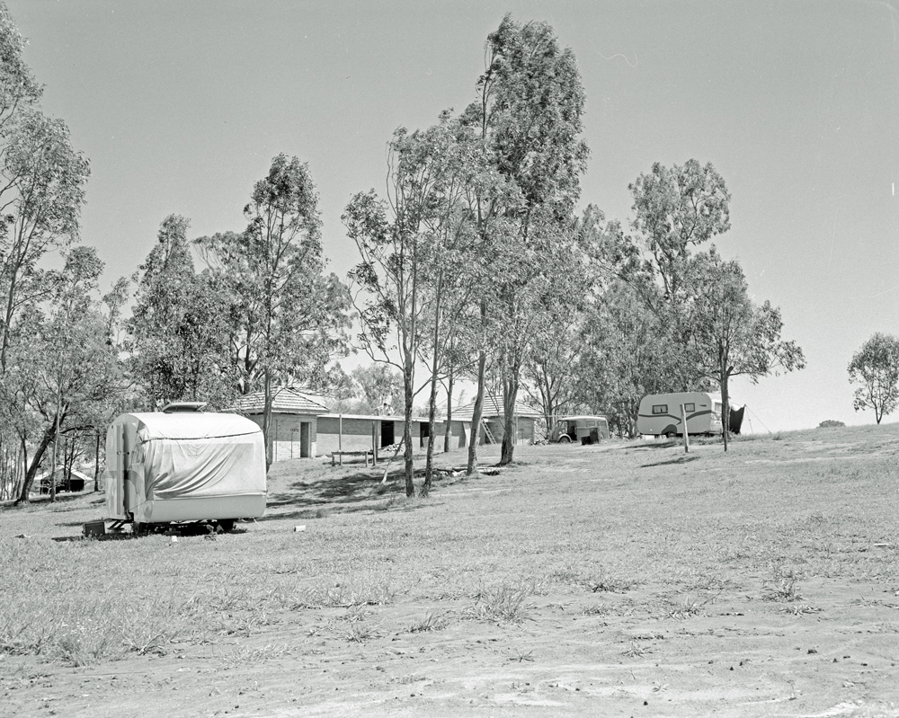 Caravan Park  at Queens Park, Ipswich, 1959