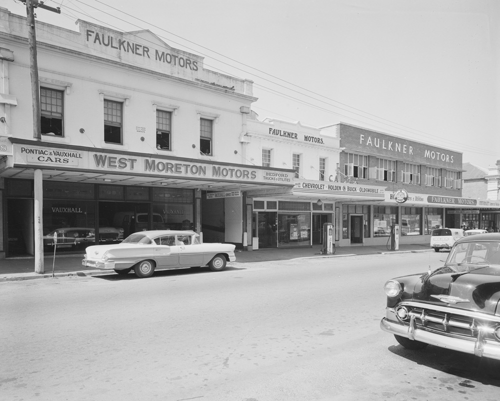 Faulkner Motors, Brisbane Street, Ipswich, 1959