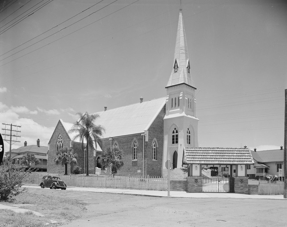 St Stephen's Presbyterian Church, corner Limestone and Gordon Streets, Ipswich,  1959