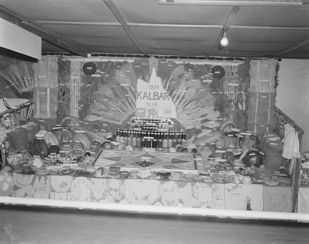 Kalbar Junior Farmers' Display, Ipswich Show, Ipswich, 1959