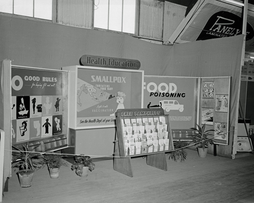 Queensland Health Education Council display at the Ipswich Show, 1960