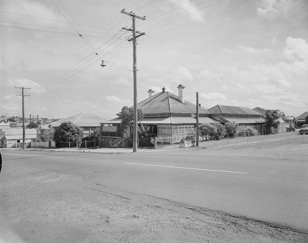 Brisbane Street homes, corner of Brisbane &amp; Thorn Streets, Ipswich, 1961