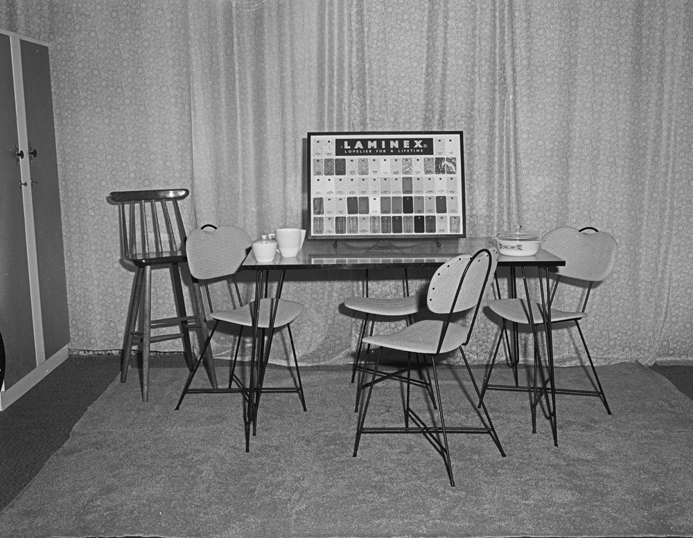 H.T. Hooper &amp; Co. Furniture Store, Laminex Display, Ipswich, 1963