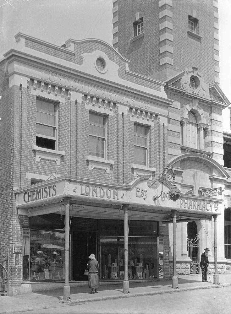London Pharmacy, 114 Brisbane Street, Ipswich 1920s