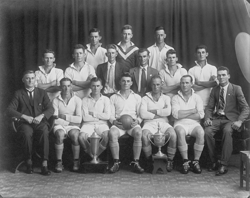 Unidentified Soccer Team, Ipswich, 1940s